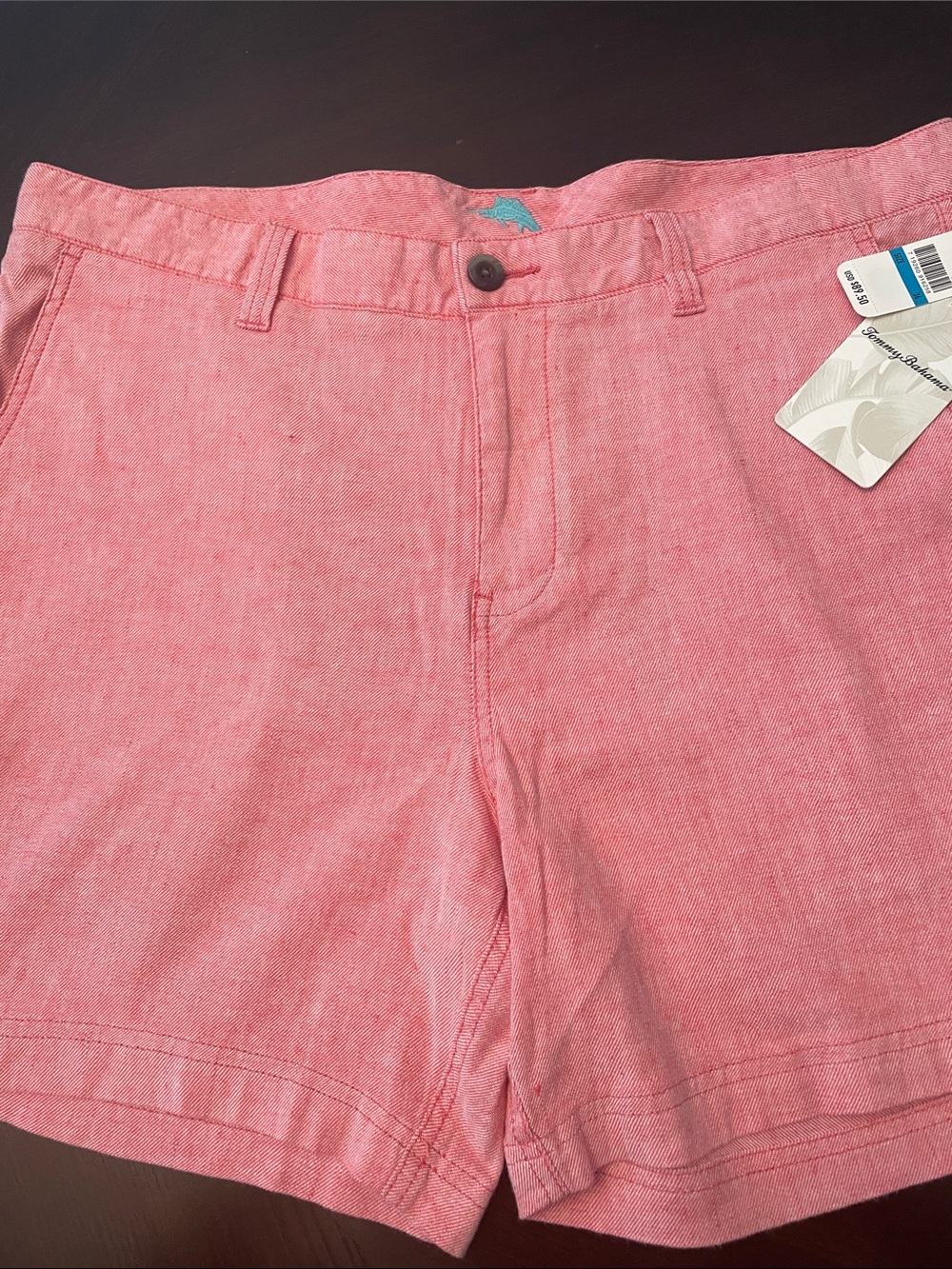Tommy Bahama NWT Coral Linen-Blend Shorts